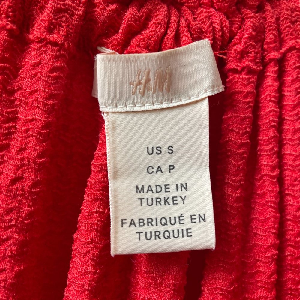 H&M TIERED RED DRESS - Picture 7 of 9
